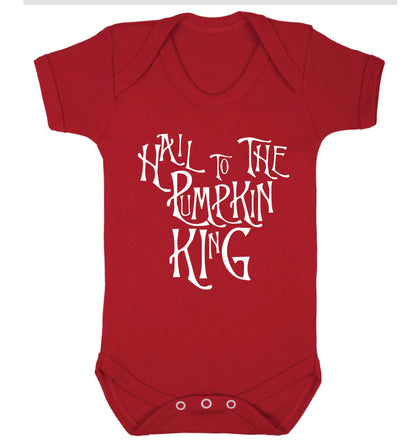 Hail to the pumpkin king Baby Vest red 18-24 months