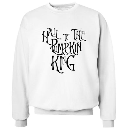 Hail to the pumpkin king Adult's unisex white Sweater 2XL