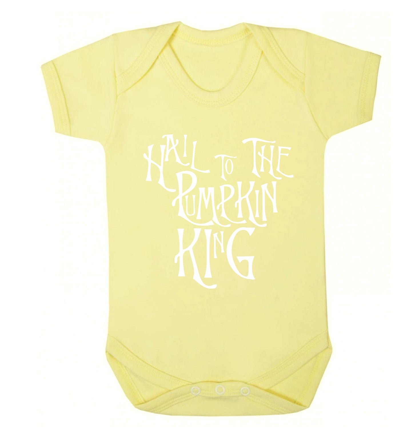 Hail to the pumpkin king Baby Vest pale yellow 18-24 months