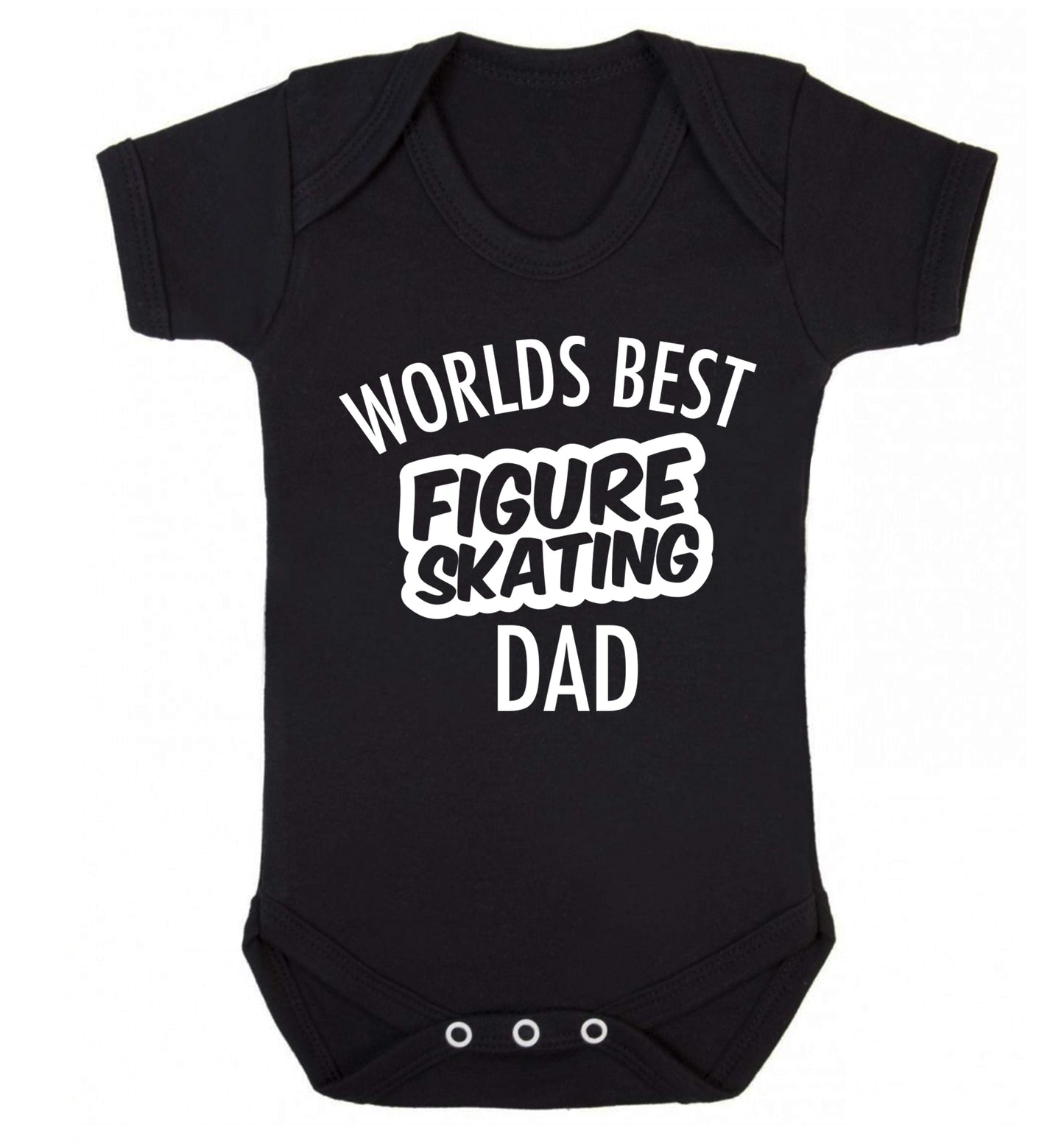 Worlds best figure skating dad Baby Vest black 18-24 months