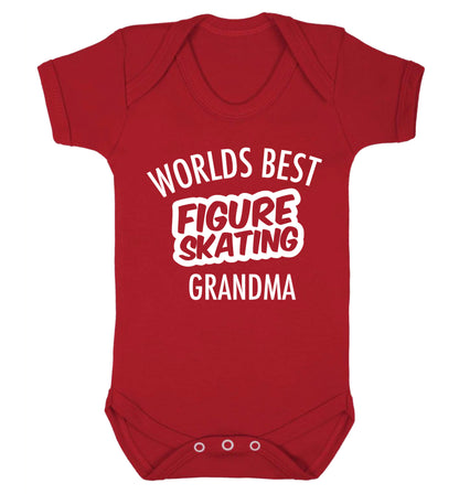 Worlds best figure skating grandma Baby Vest red 18-24 months