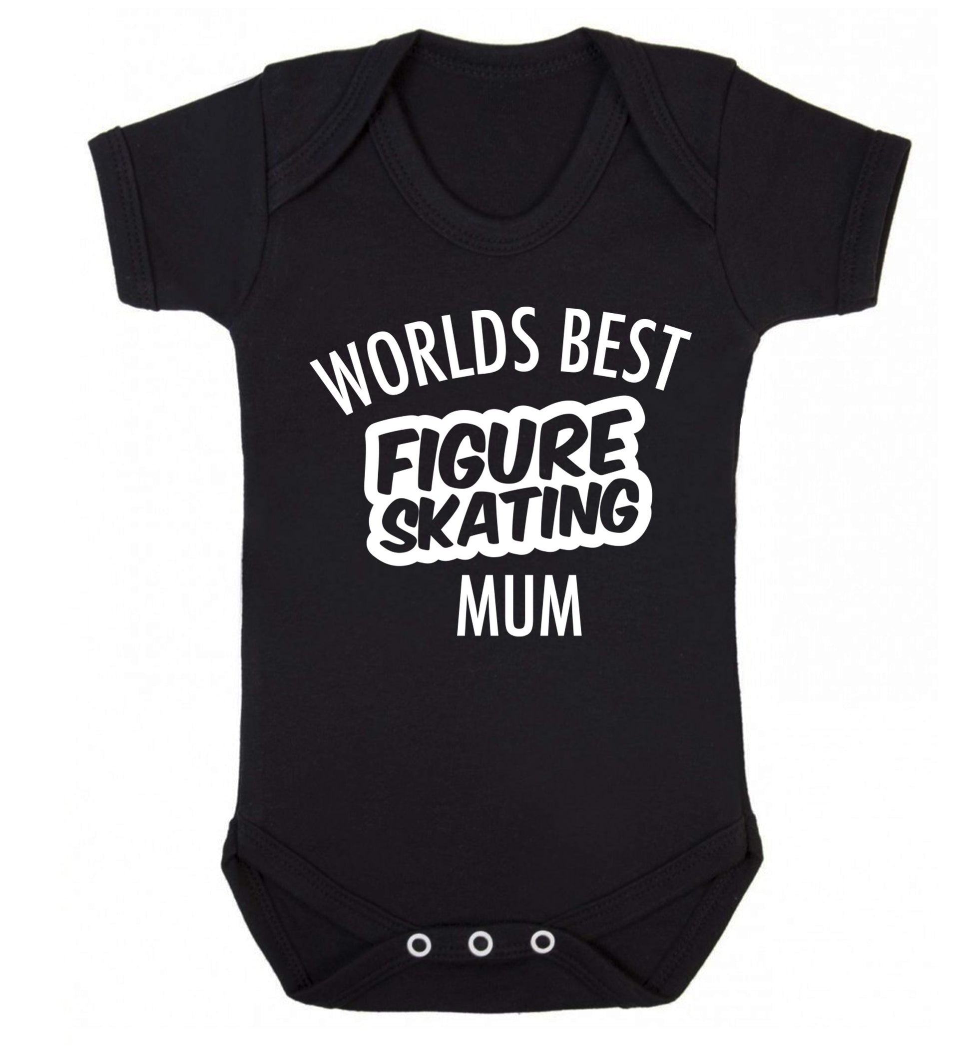 Worlds best figure skating mum Baby Vest black 18-24 months