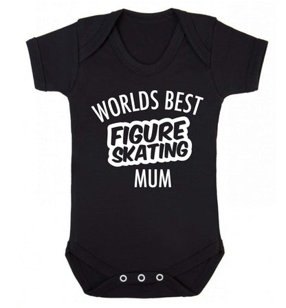 Worlds best figure skating mum Baby Vest black 18-24 months