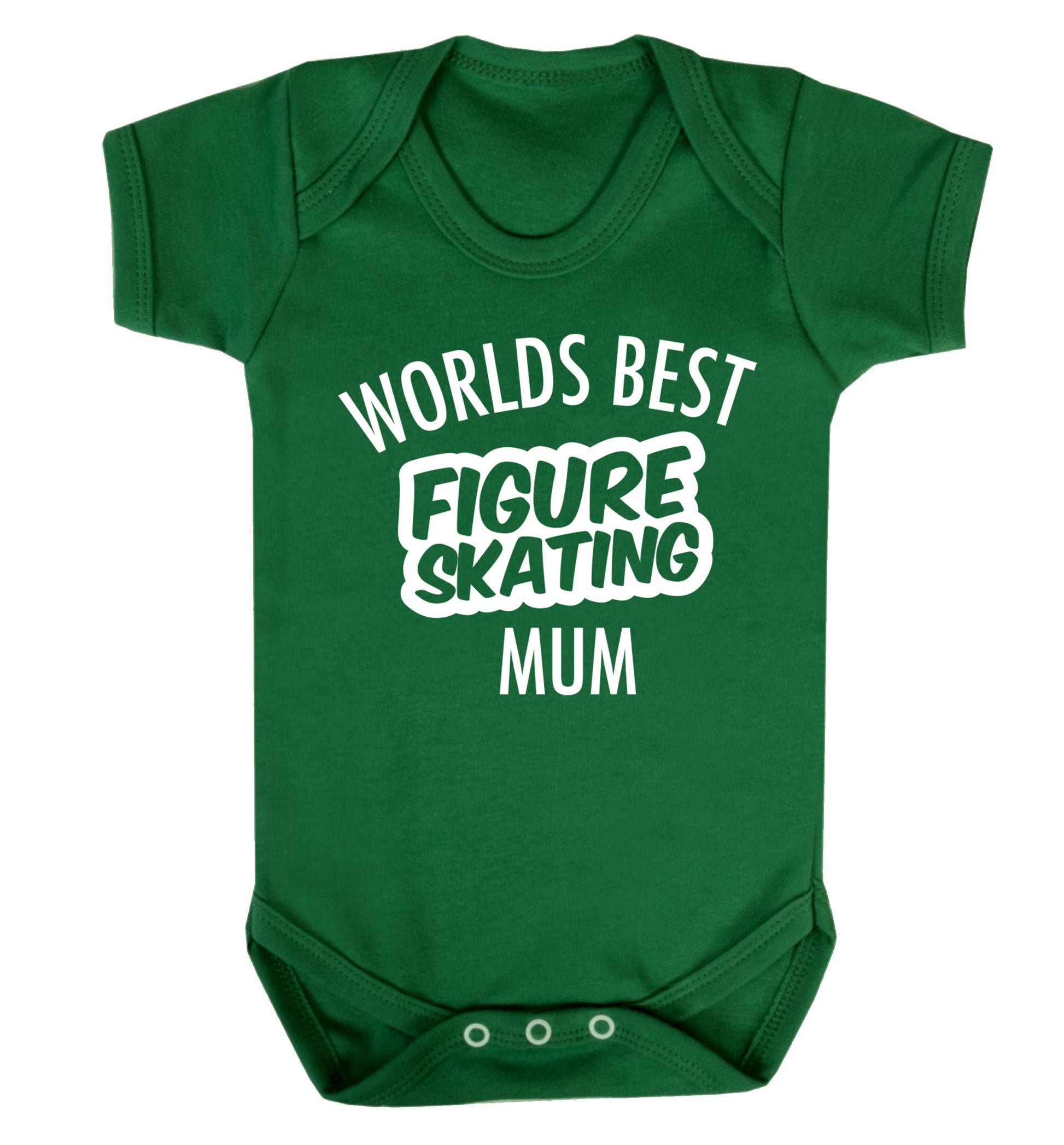 Worlds best figure skating mum Baby Vest green 18-24 months