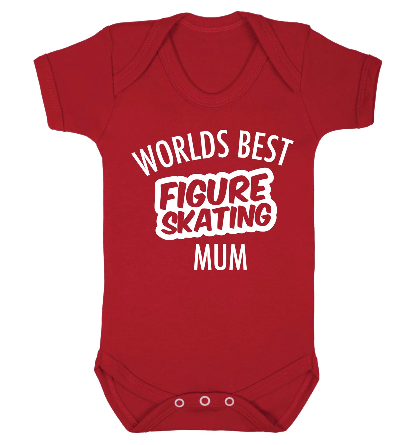 Worlds best figure skating mum Baby Vest red 18-24 months