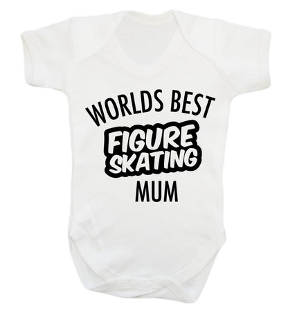 Worlds best figure skating mum Baby Vest white 18-24 months