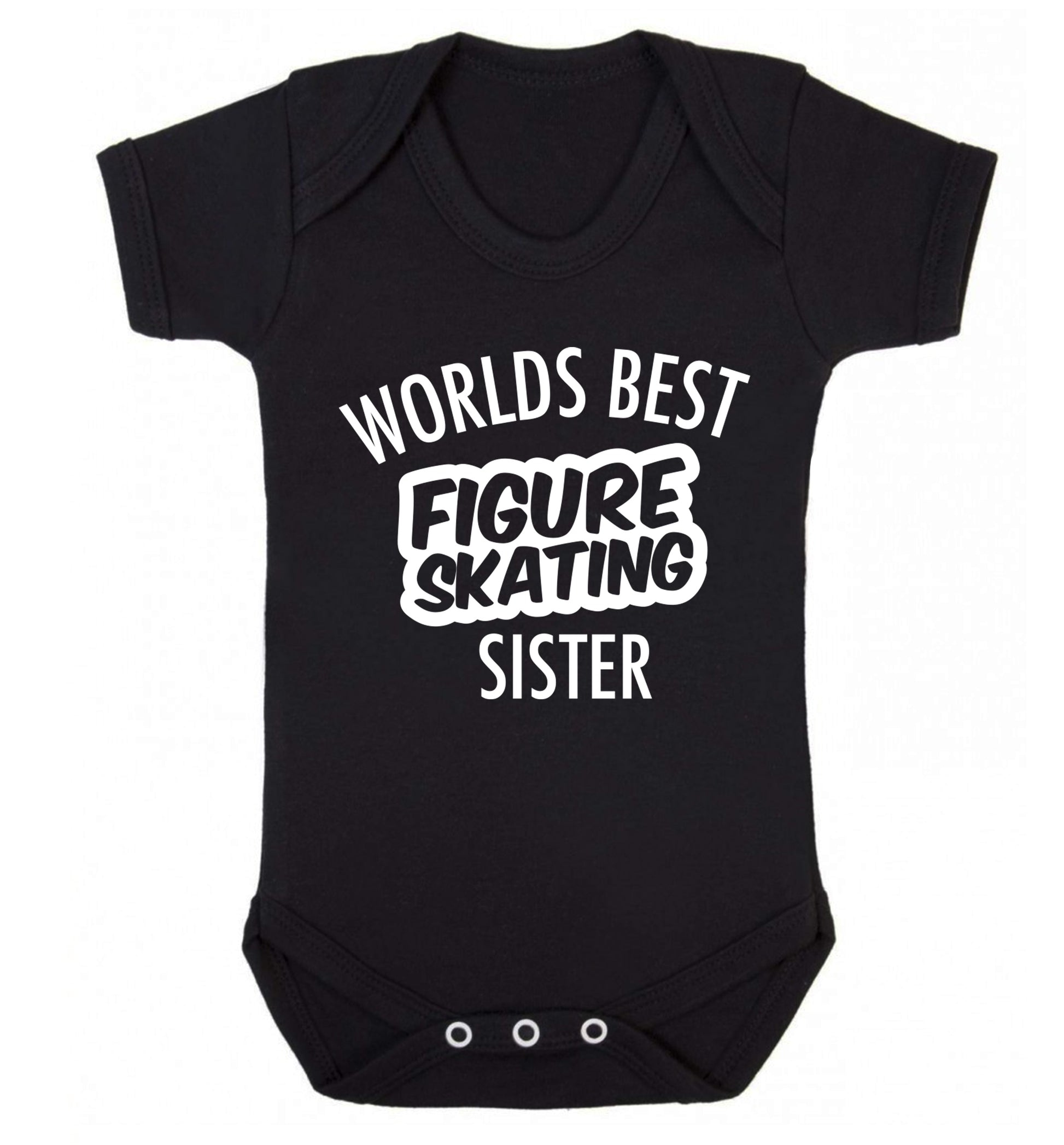 Worlds best figure skating sisterBaby Vest black 18-24 months