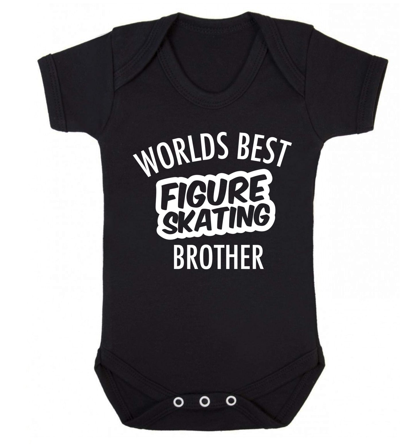 Worlds best figure skating brother Baby Vest black 18-24 months