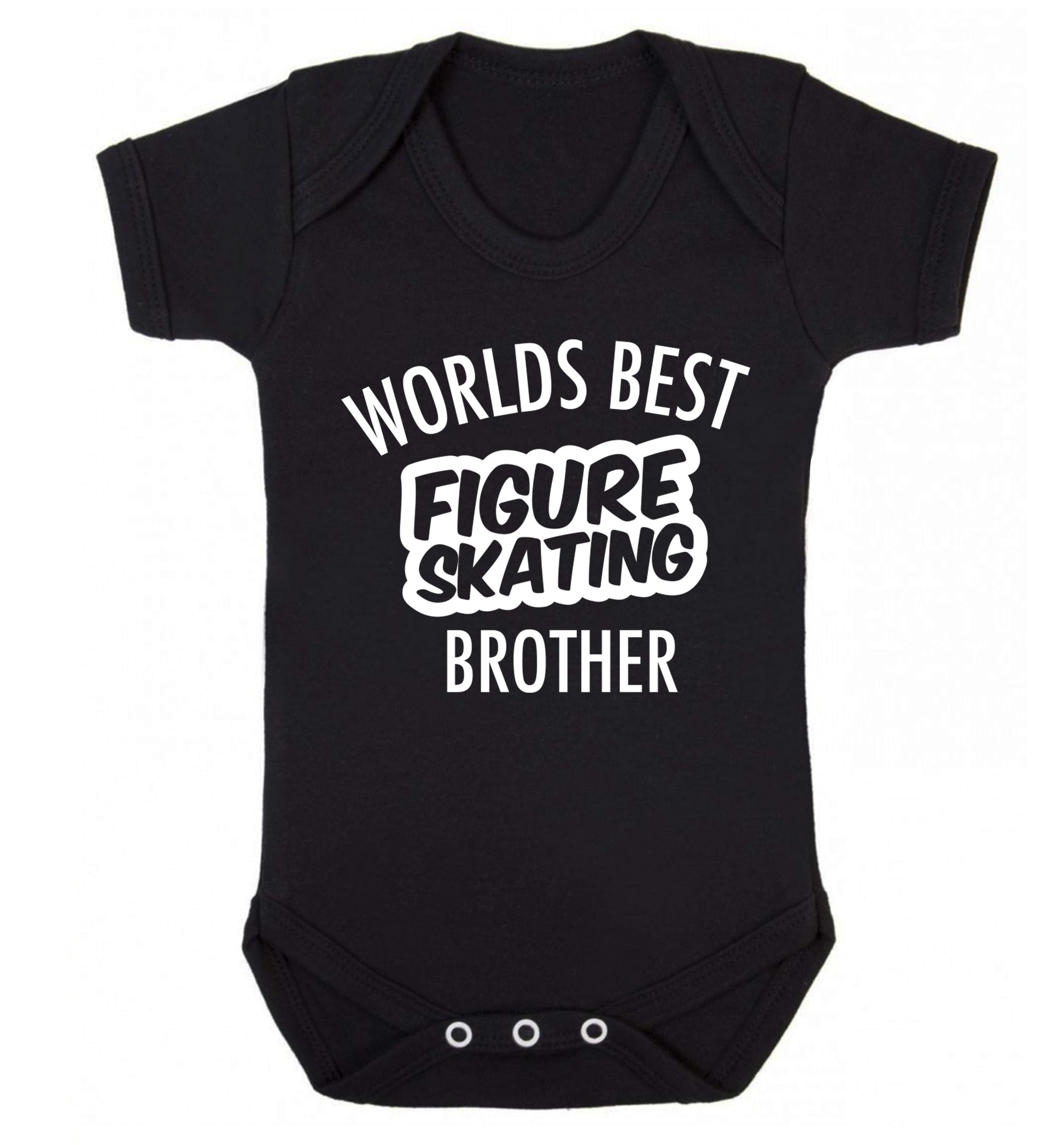 Worlds best figure skating brother Baby Vest black 18-24 months