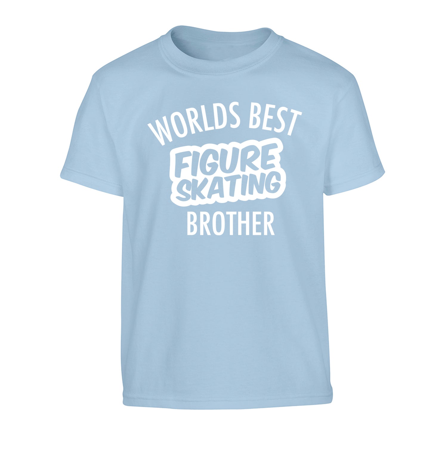 Worlds best figure skating brother Children's light blue Tshirt 12-14 Years