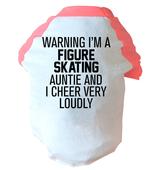 Warning I'm a figure skating auntie and I cheer very loudly large pink dog vest