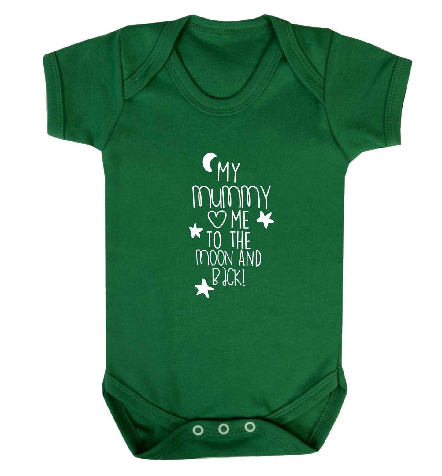 My mum loves me to the moon and back baby vest green 18-24 months