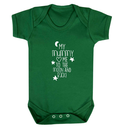 My mum loves me to the moon and back baby vest green 18-24 months