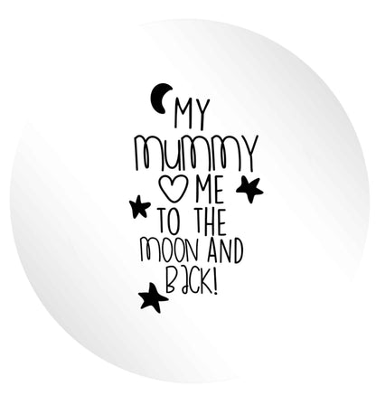 My mum loves me to the moon and back 24 @ 45mm matt circle stickers