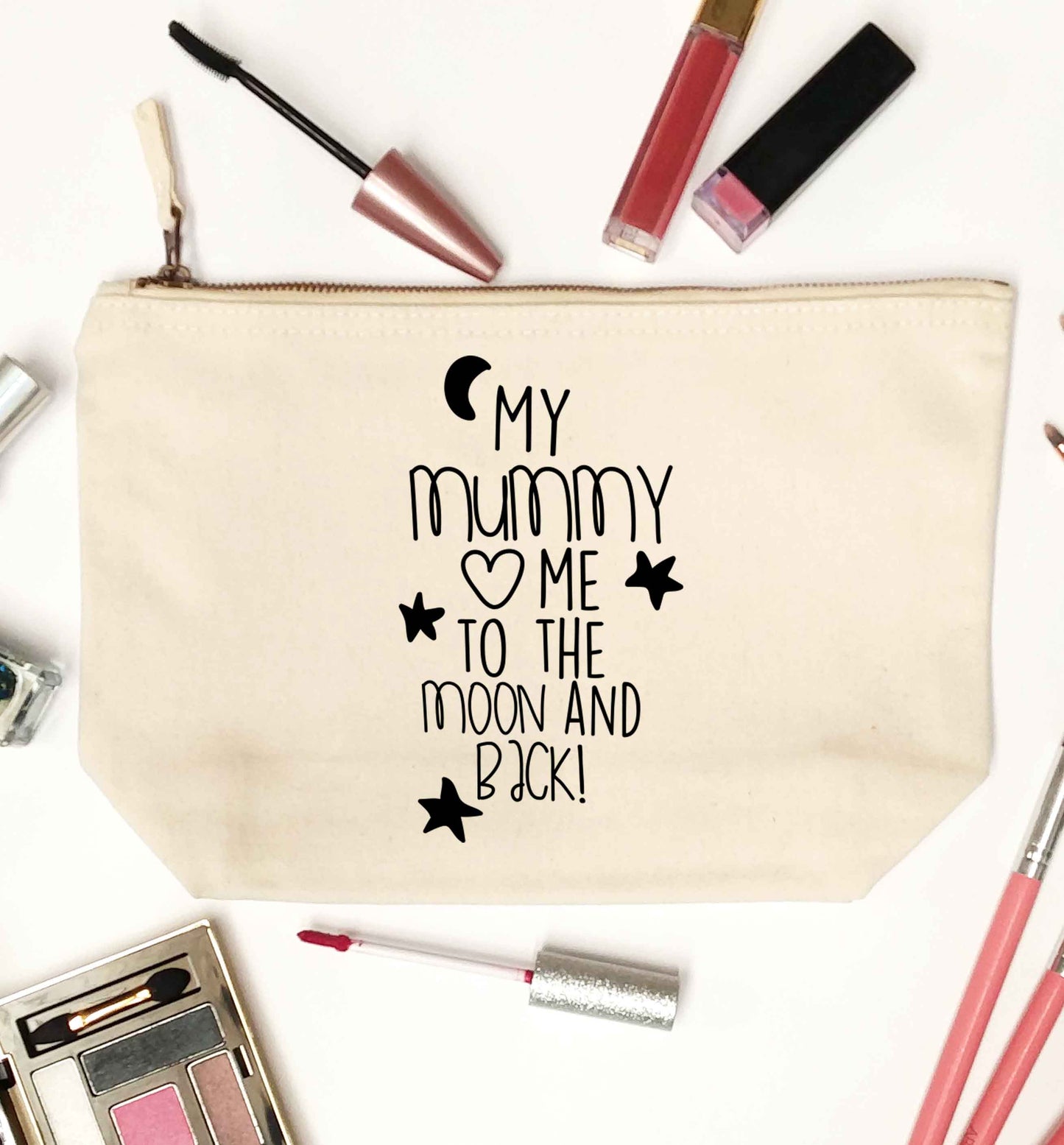 My mum loves me to the moon and back natural makeup bag