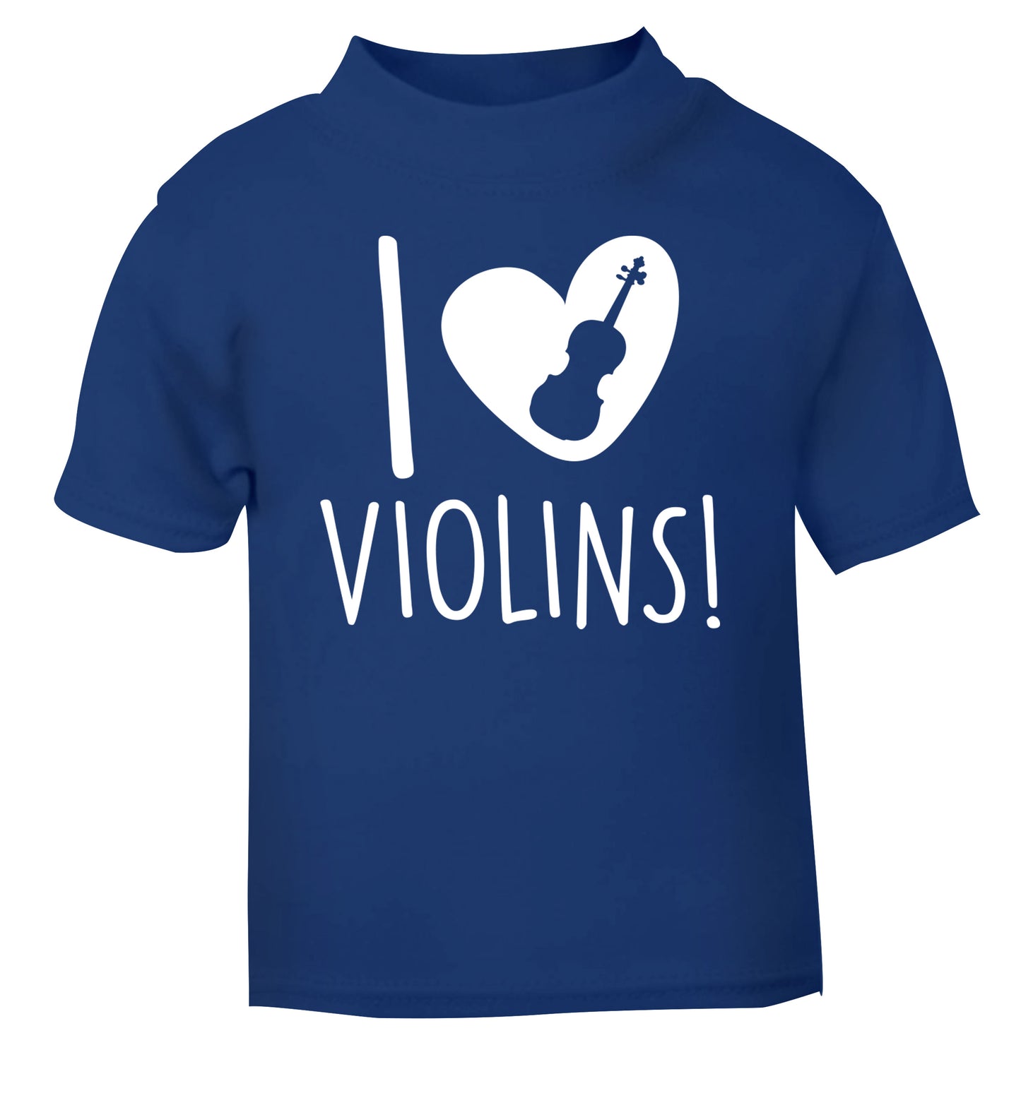 I Love Violins blue Baby Toddler Tshirt 2 Years