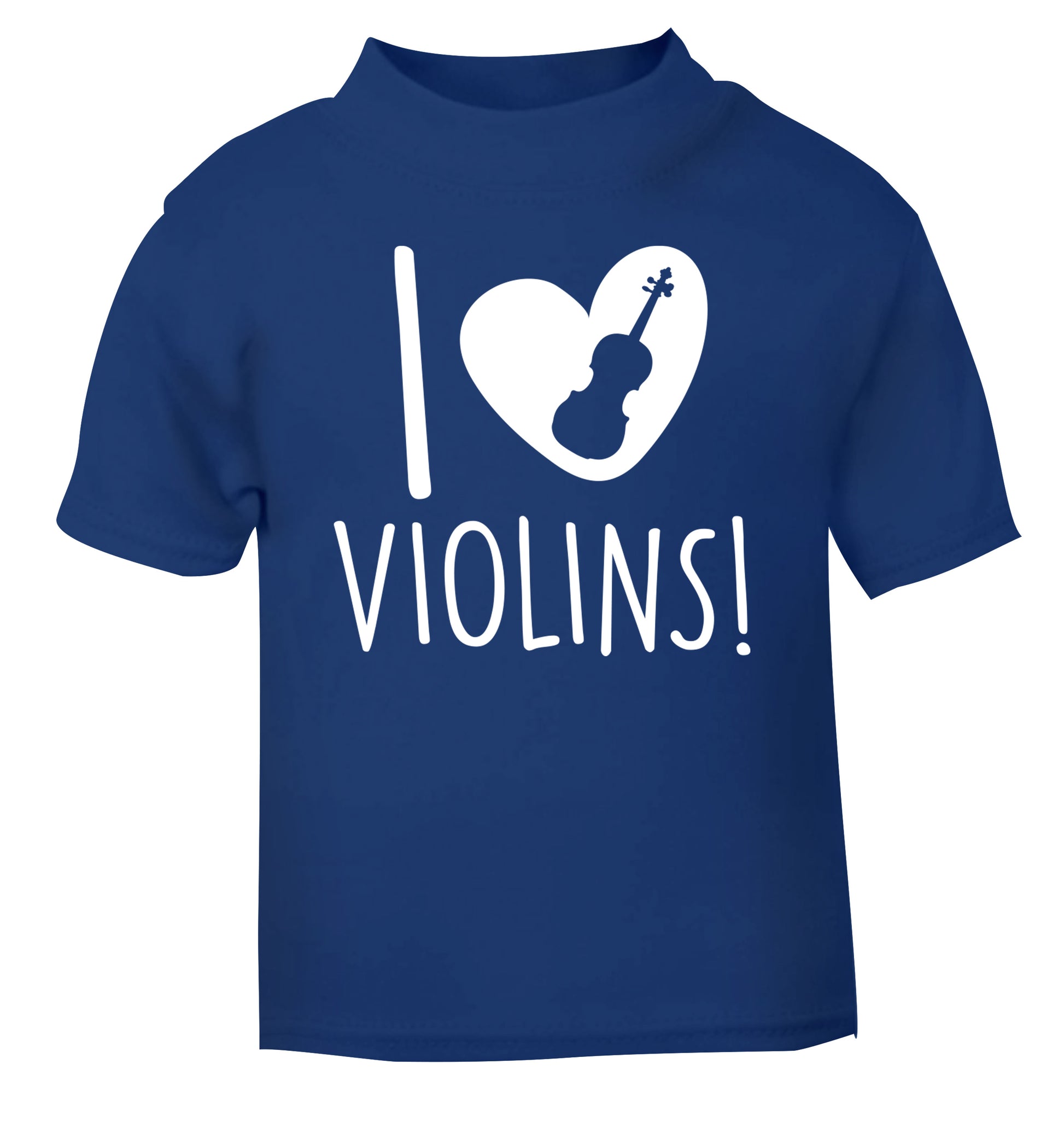 I Love Violins blue Baby Toddler Tshirt 2 Years