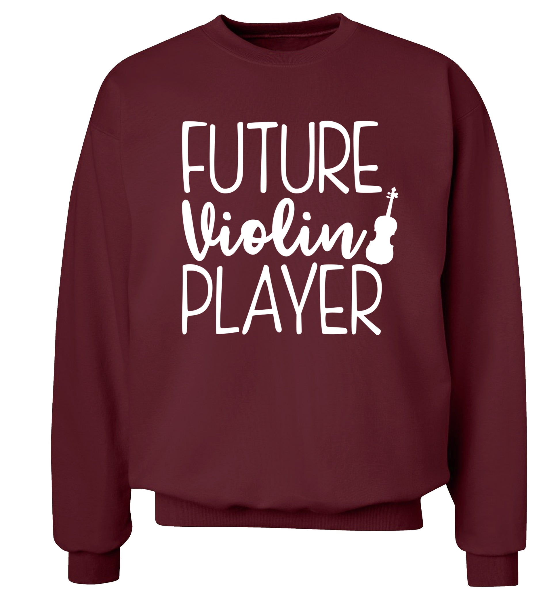 Future Violin Player Adult's unisex maroon Sweater 2XL
