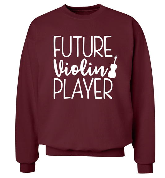 Future Violin Player Adult's unisex maroon Sweater 2XL
