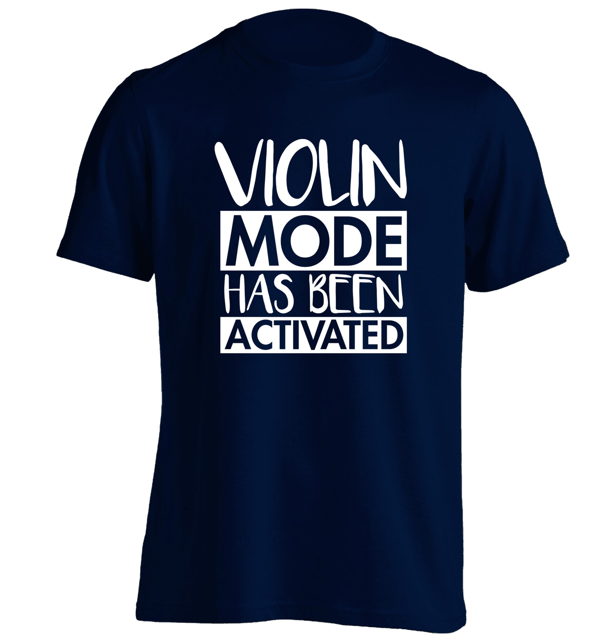 Violin Mode Activated adults unisex navy Tshirt 2XL