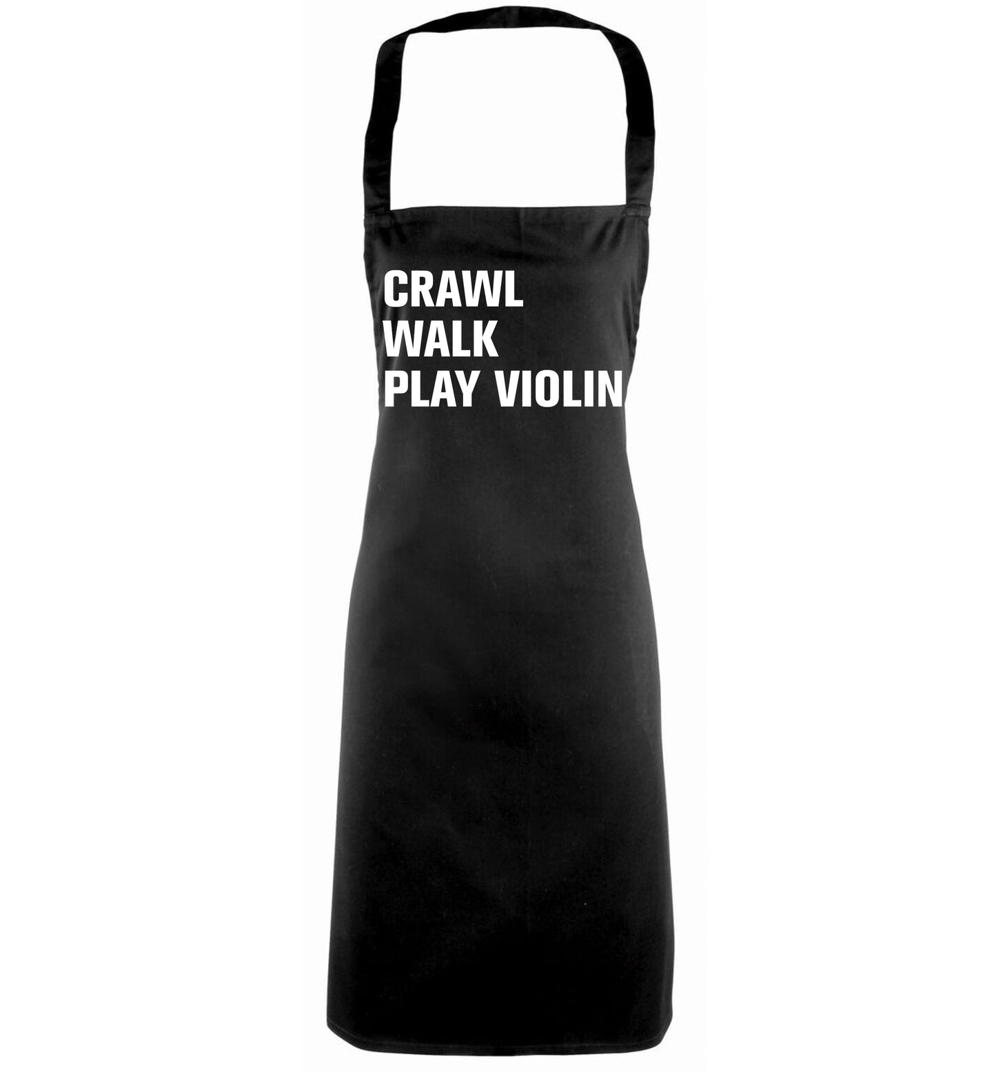Crawl Walk Play Violin black apron