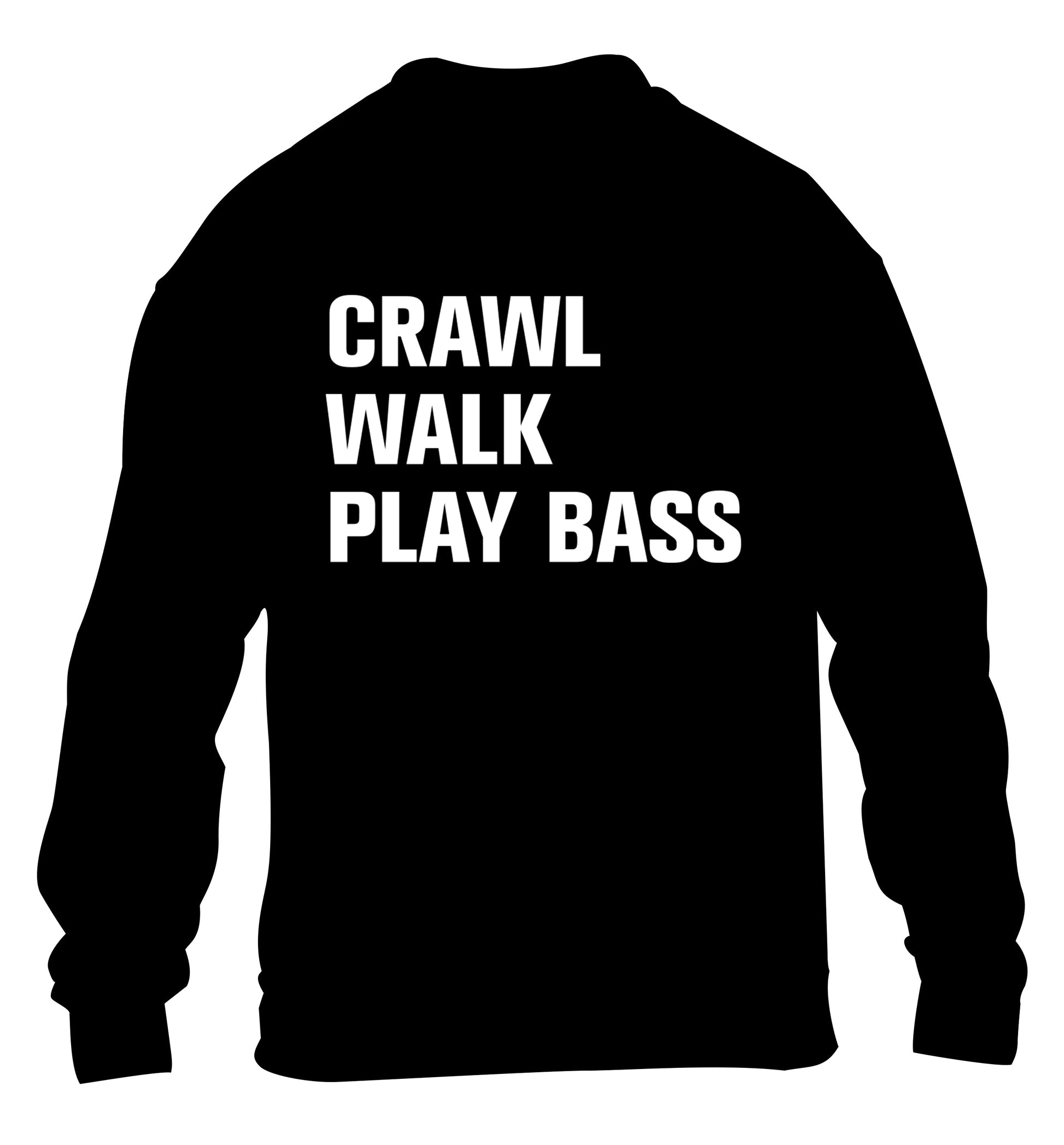 Crawl Walk Play Bass children's black sweater 12-13 Years