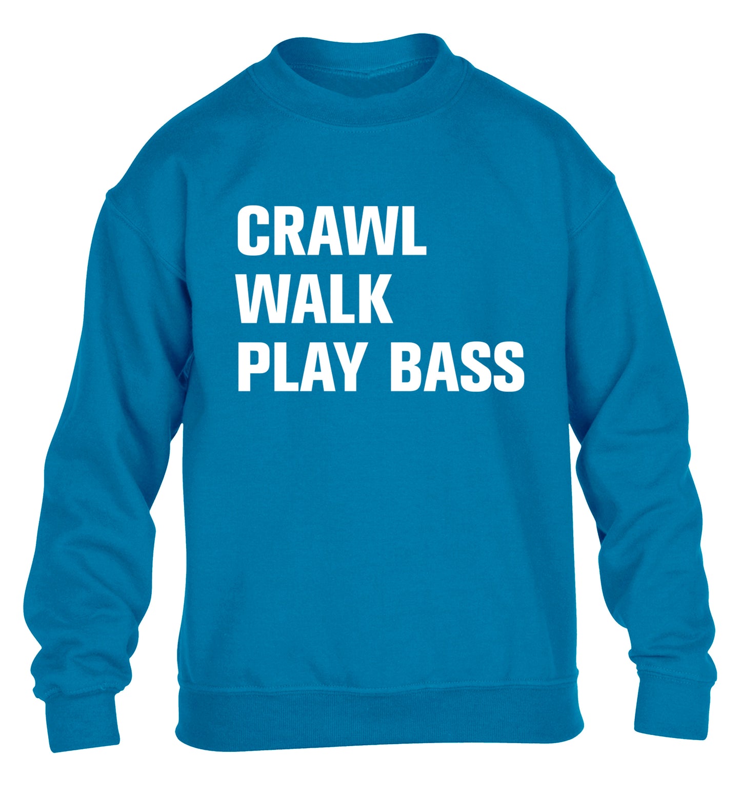 Crawl Walk Play Bass children's blue sweater 12-13 Years