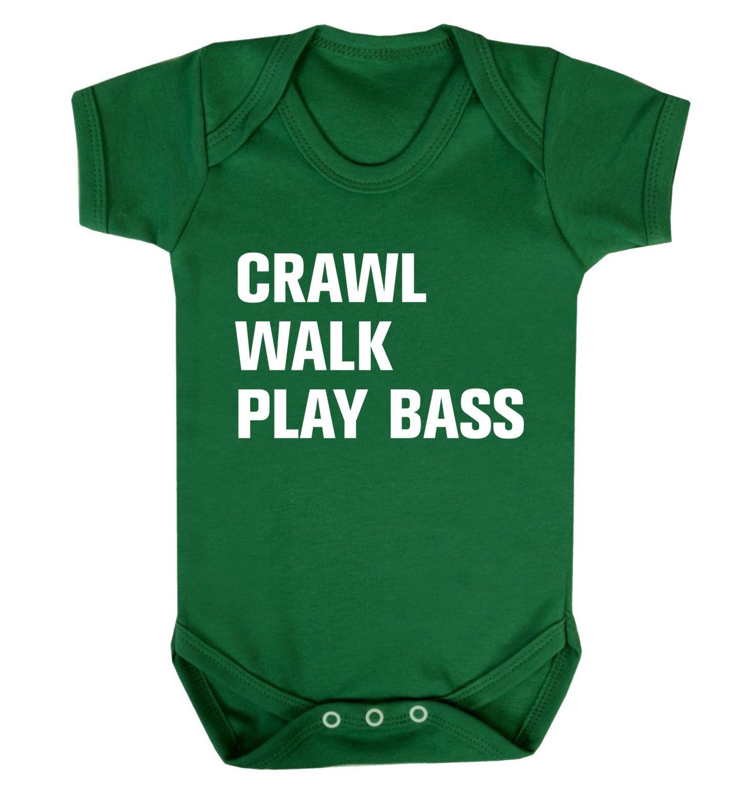 Crawl Walk Play Bass Baby Vest green 18-24 months