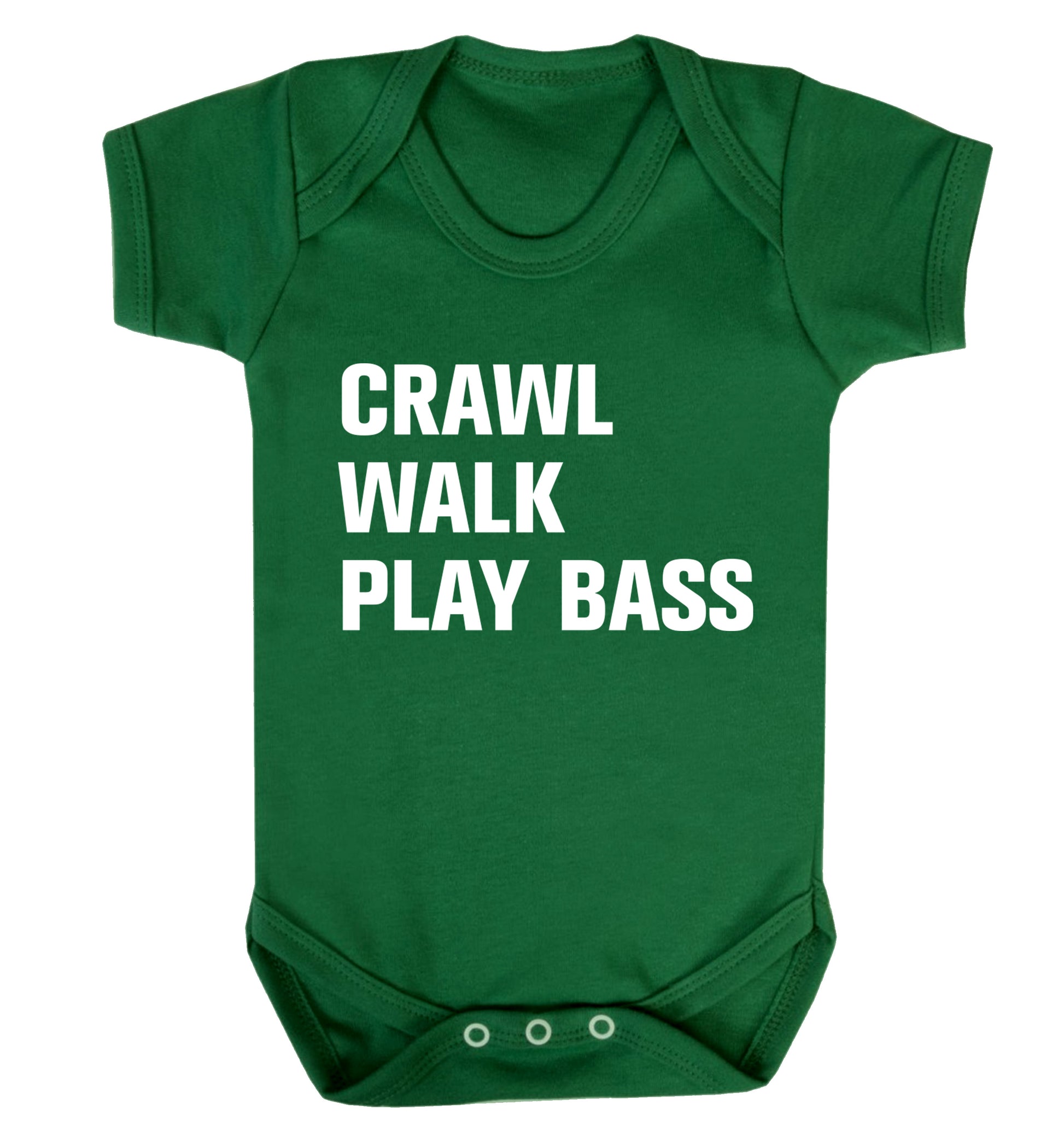 Crawl Walk Play Bass Baby Vest green 18-24 months