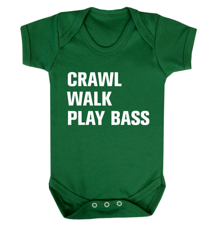 Crawl Walk Play Bass Baby Vest green 18-24 months