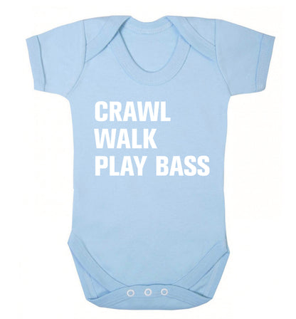 Crawl Walk Play Bass Baby Vest pale blue 18-24 months
