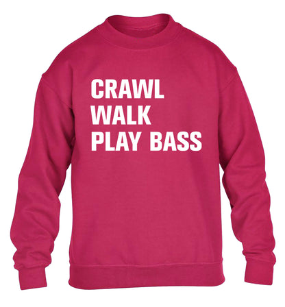 Crawl Walk Play Bass children's pink sweater 12-13 Years
