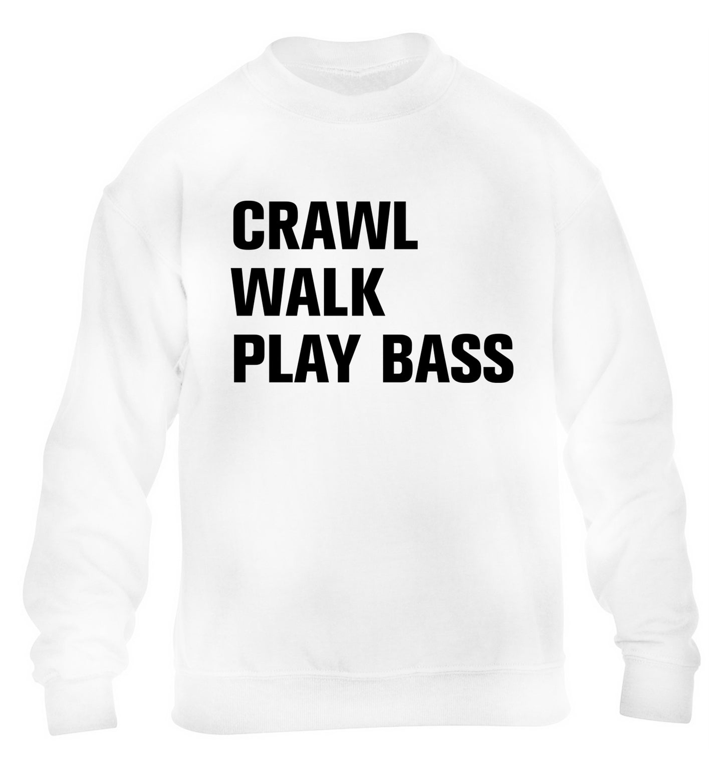 Crawl Walk Play Bass children's white sweater 12-13 Years