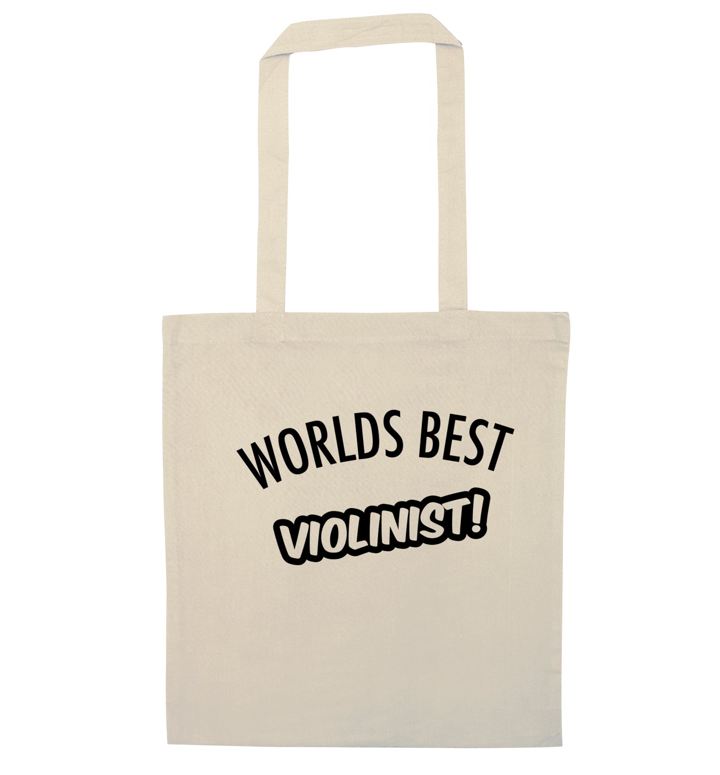 Worlds best violinist natural tote bag
