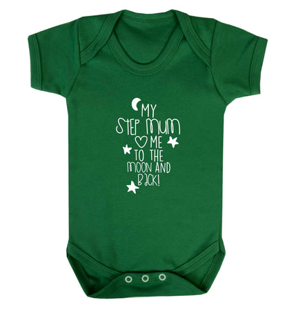 My step-mum loves me to the moon and back baby vest green 18-24 months