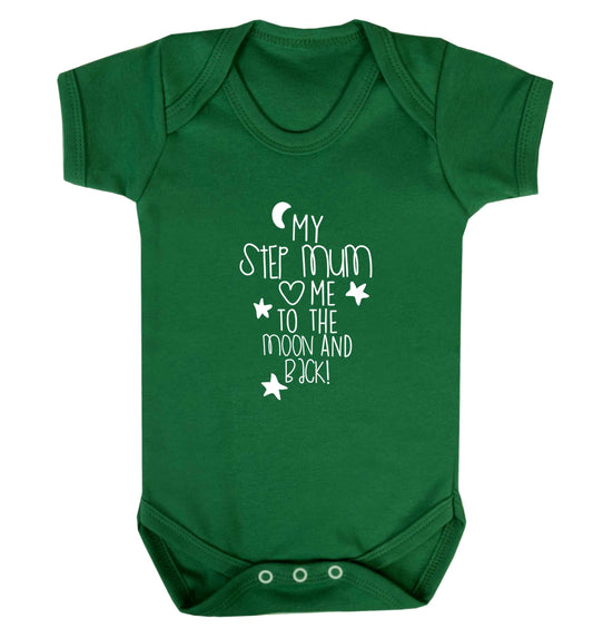 My step-mum loves me to the moon and back baby vest green 18-24 months