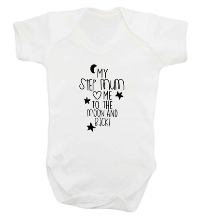 My step-mum loves me to the moon and back baby vest white 18-24 months