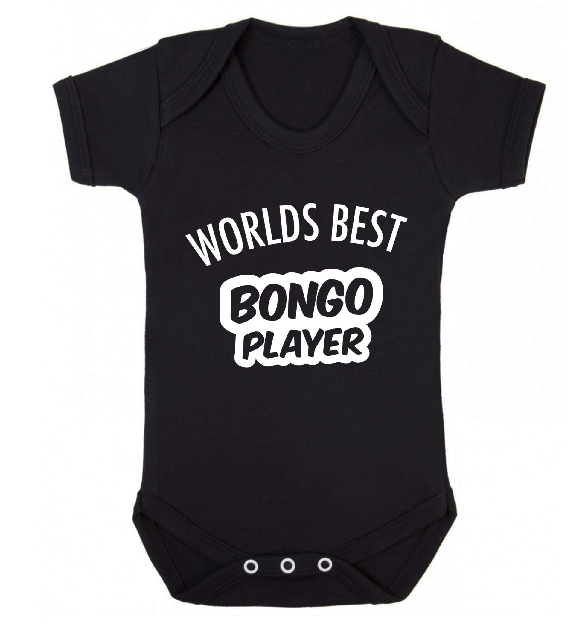 Worlds best bongo player Baby Vest black 18-24 months