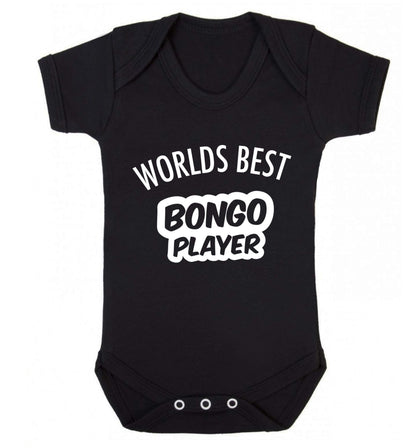 Worlds best bongo player Baby Vest black 18-24 months