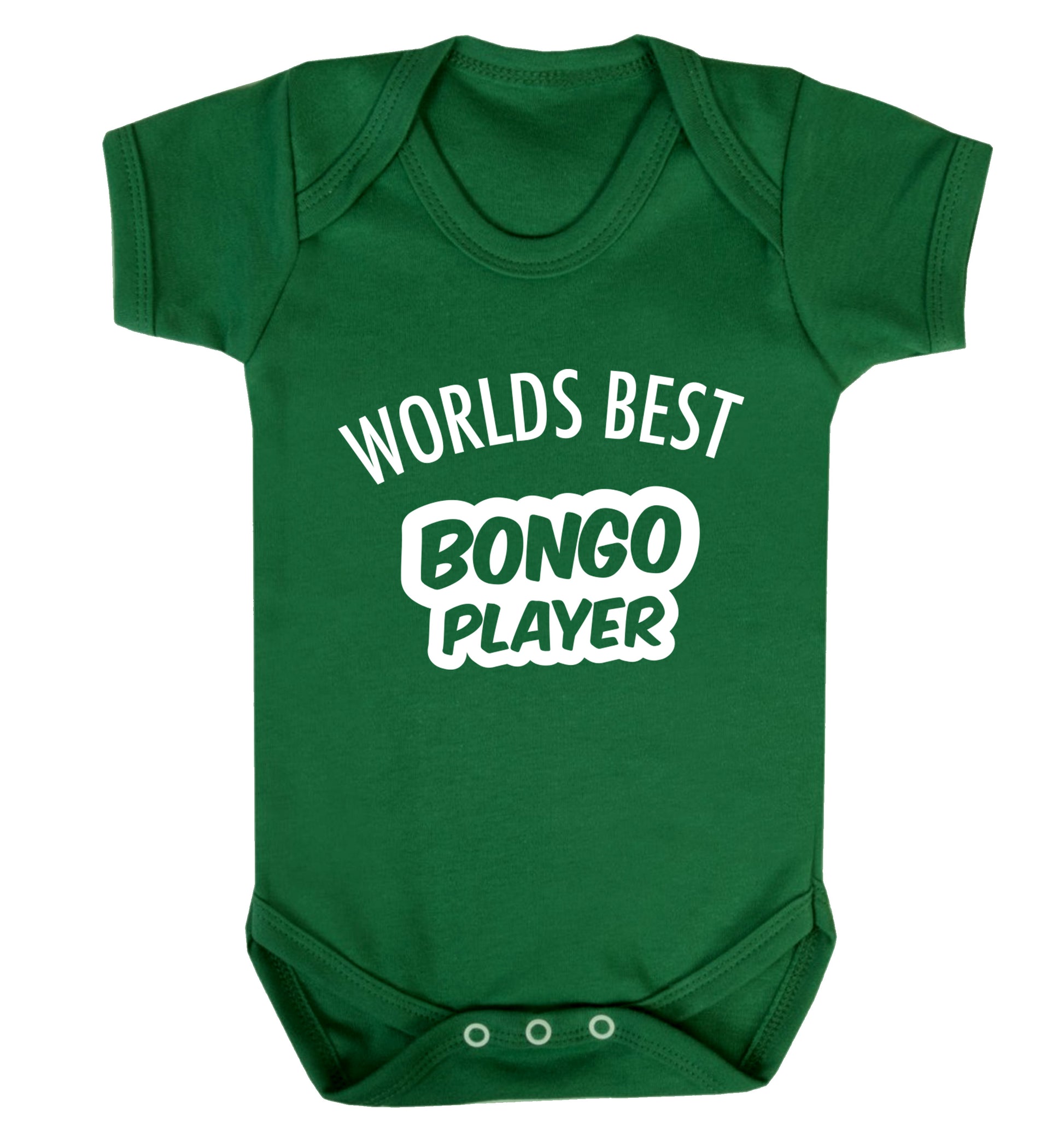 Worlds best bongo player Baby Vest green 18-24 months