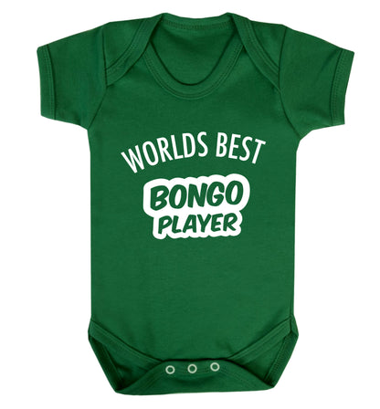 Worlds best bongo player Baby Vest green 18-24 months