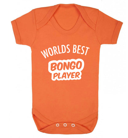 Worlds best bongo player Baby Vest orange 18-24 months