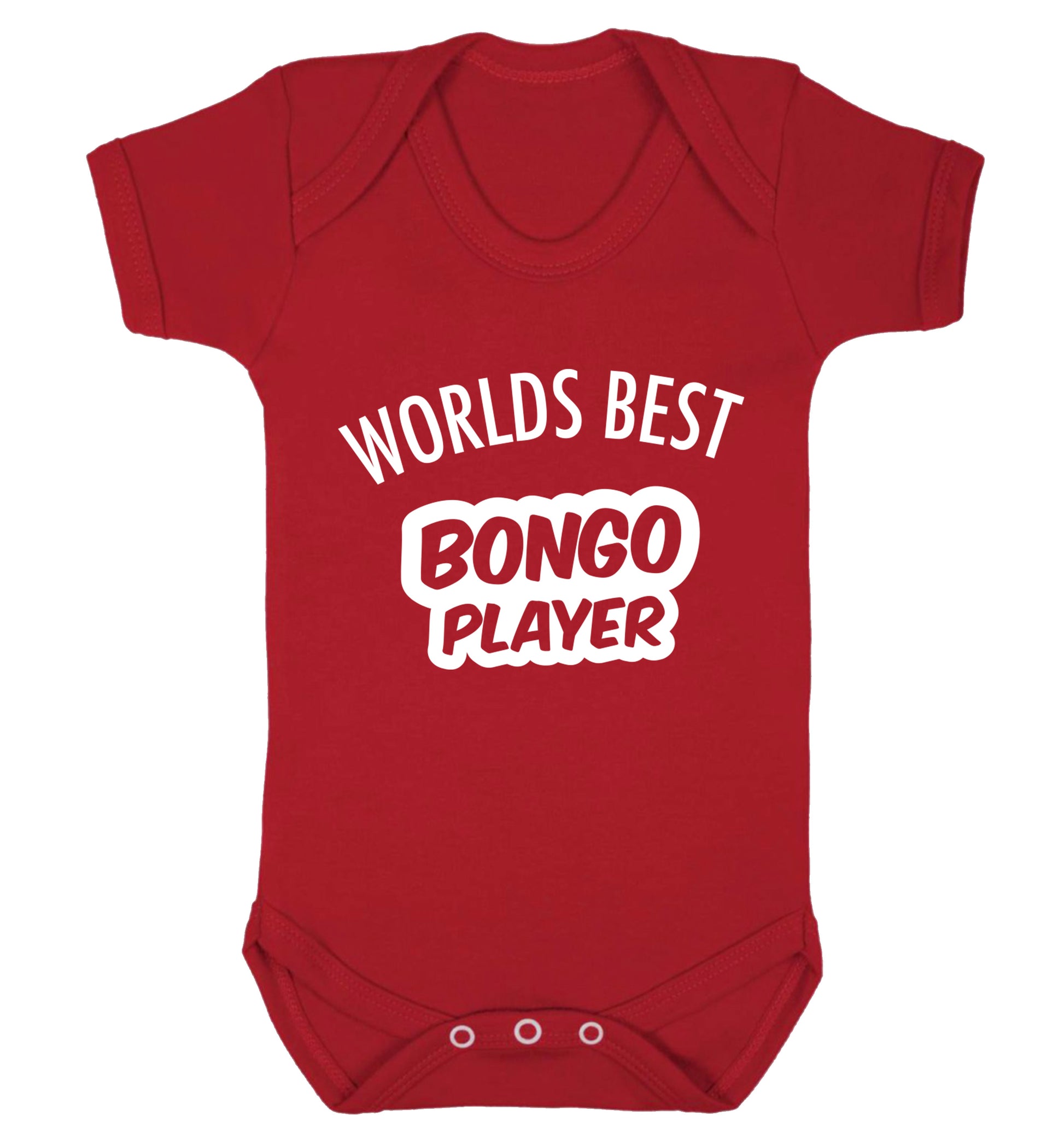 Worlds best bongo player Baby Vest red 18-24 months