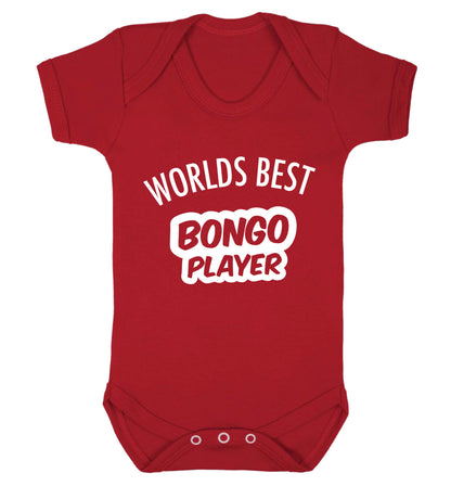 Worlds best bongo player Baby Vest red 18-24 months