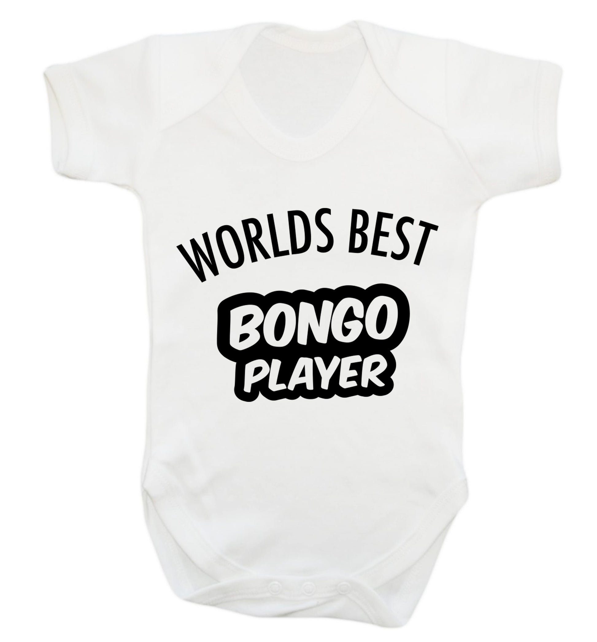 Worlds best bongo player Baby Vest white 18-24 months
