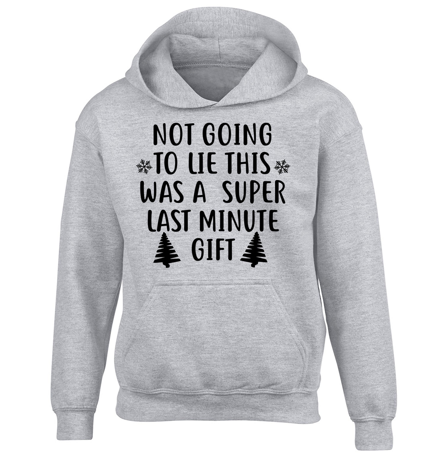 Not going to lie this was a super last minute gift children's grey hoodie 12-13 Years