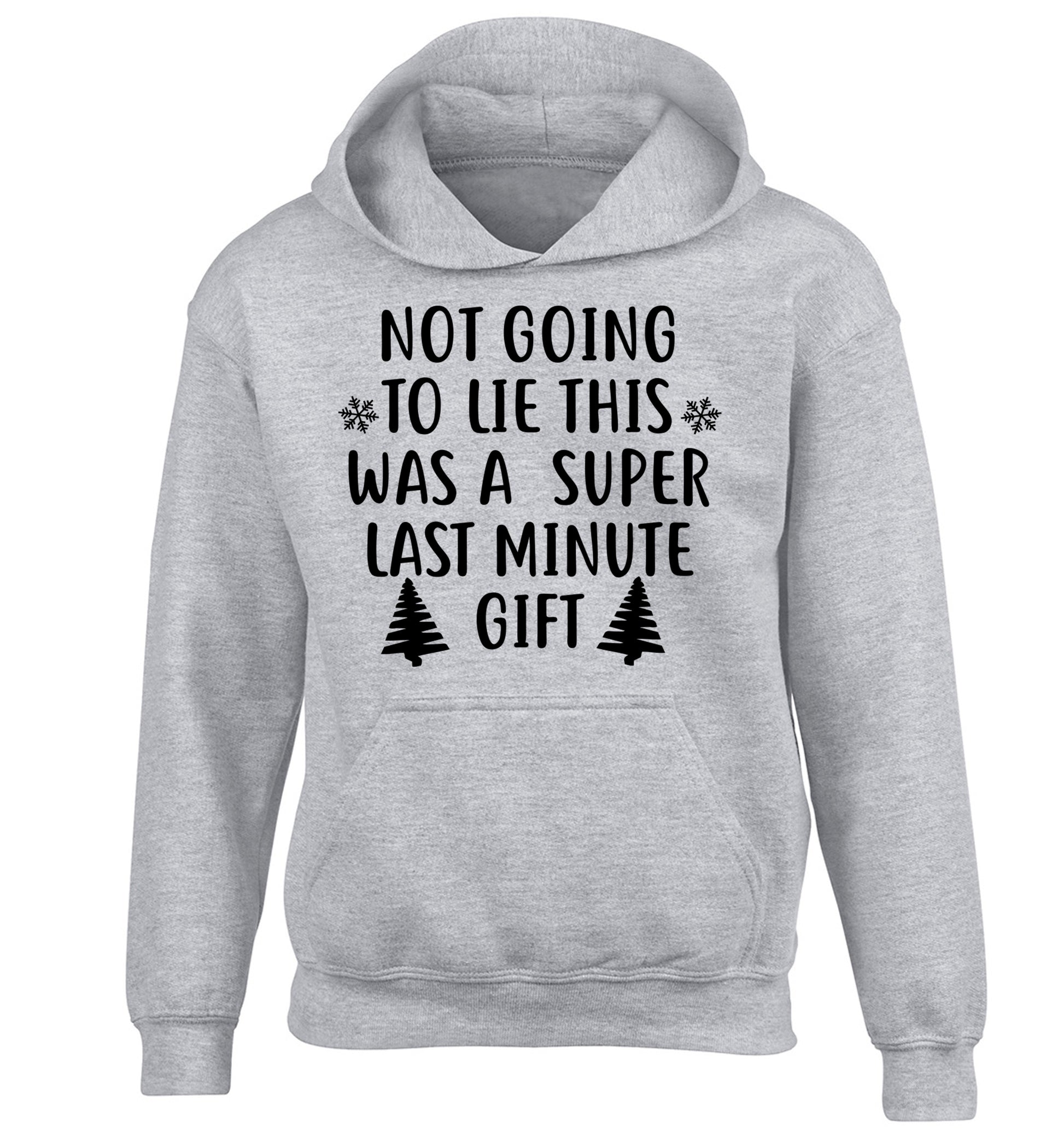 Not going to lie this was a super last minute gift children's grey hoodie 12-13 Years
