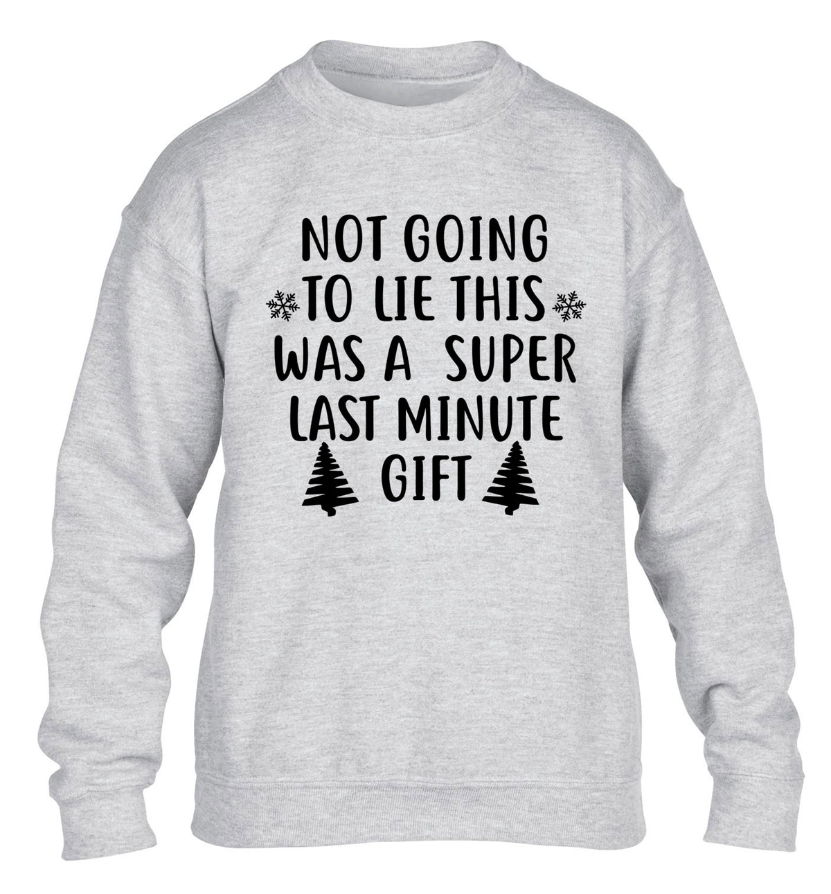 Not going to lie this was a super last minute gift children's grey sweater 12-13 Years