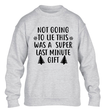 Not going to lie this was a super last minute gift children's grey sweater 12-13 Years