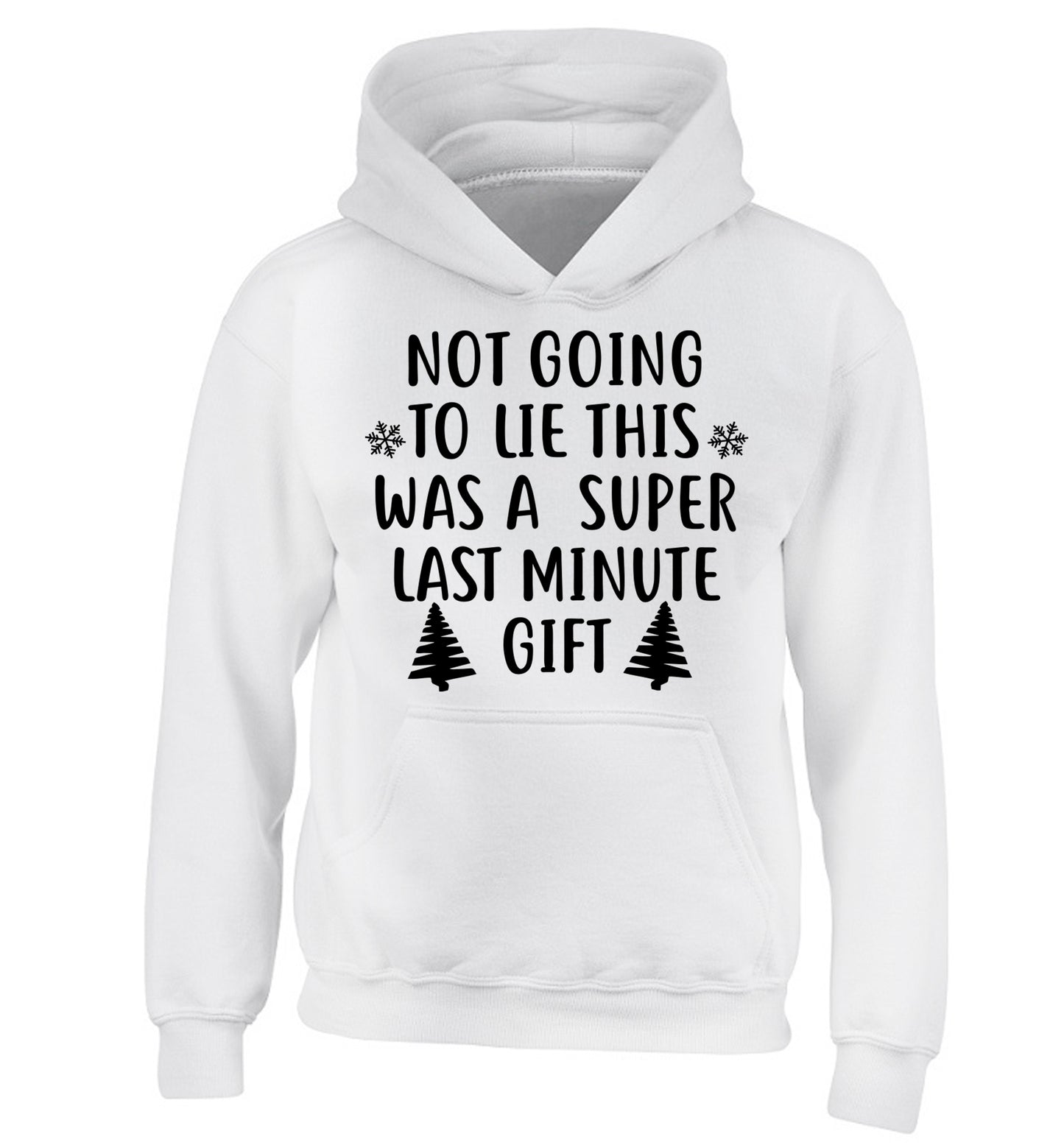 Not going to lie this was a super last minute gift children's white hoodie 12-13 Years